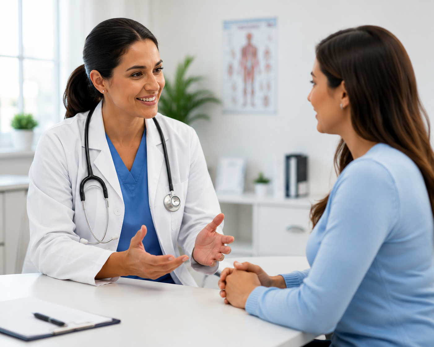 Doctor consulting with a patient